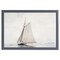 12" x 16" Sailing Excursion Framed Wall Art, Contemporary Coastal Home Décor, Glass Facing and Hanging Hardware Included